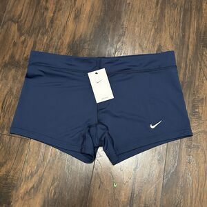 Nike Women's Navy Volleyball Performance Shorts Dri-Fit XL Game Short FZ9967-414